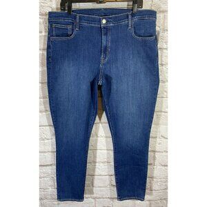 NEW Gap Womens True Skinny Jeans Size 35‎ 20R Dark Wash Curvy High Rise Stretch